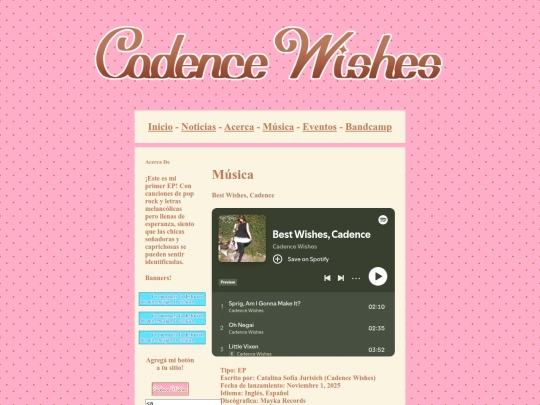 es-AR/music/11bestwishescadence screenshot