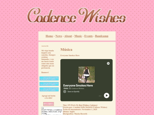 es-AR/music/11bestwishescadence/everyonesmokeshere screenshot