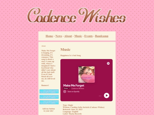 music/01makemeforget screenshot
