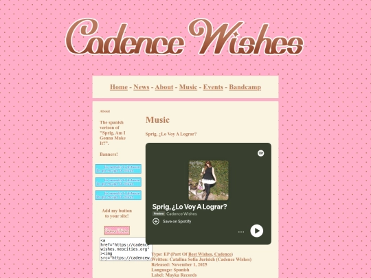 music/11bestwishescadence/spriglovoyalograr screenshot