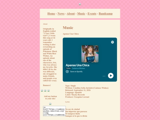music/14apenasunachica screenshot