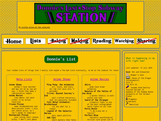 pages/lists screenshot