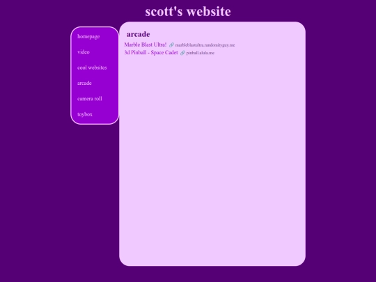 pages/arcade screenshot