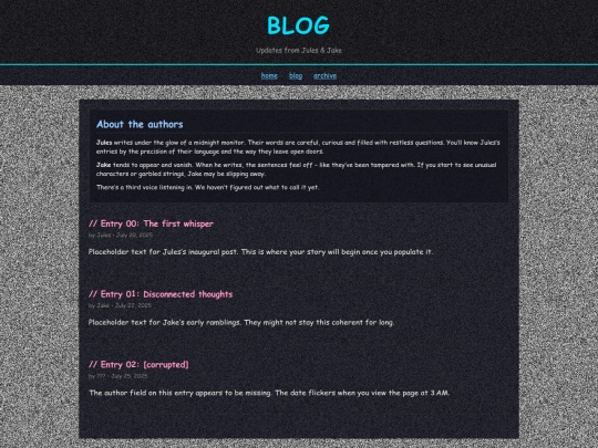 blog screenshot