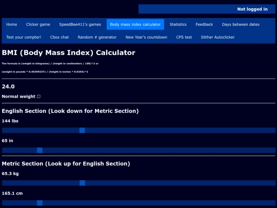 bmi screenshot