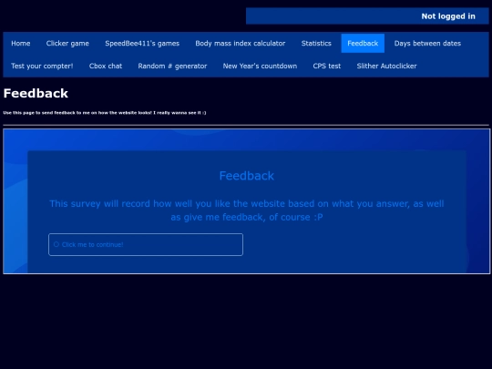 feedback screenshot
