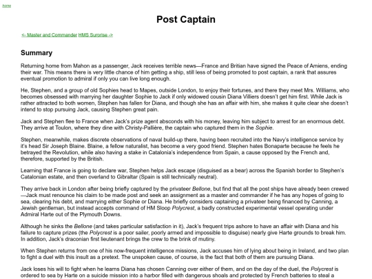 master-and-commander/post-captain screenshot