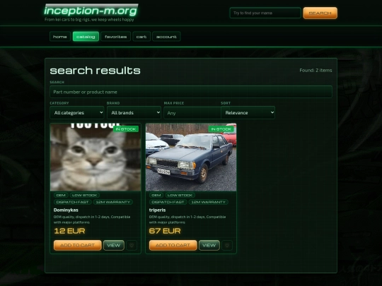 search screenshot