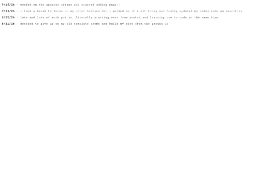 updates screenshot