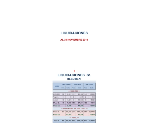 LIQUIDACIONES NOV 2019 screenshot