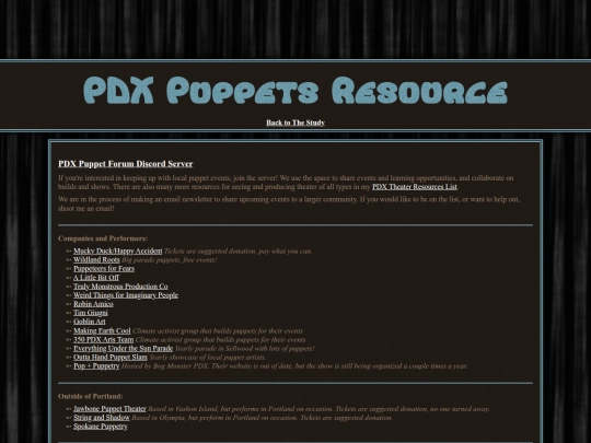 JunkDrawer/PDX_puppets_list screenshot