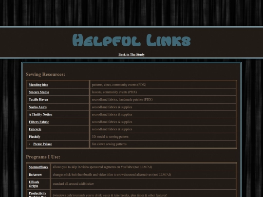 JunkDrawer/helpfulllinks screenshot
