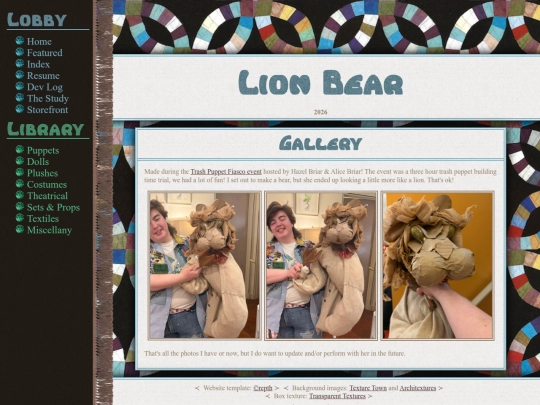 Puppetry/LionBear screenshot