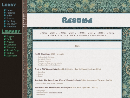 Resume screenshot