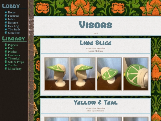 Textile/Visors screenshot
