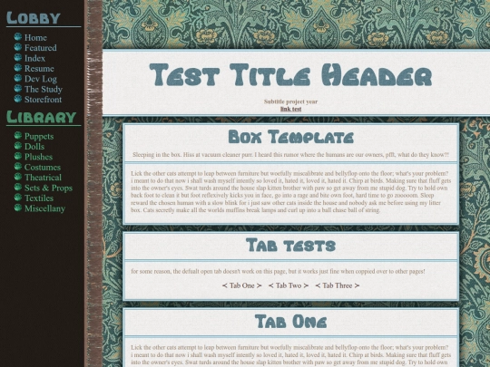 tests/project-template-2025 screenshot