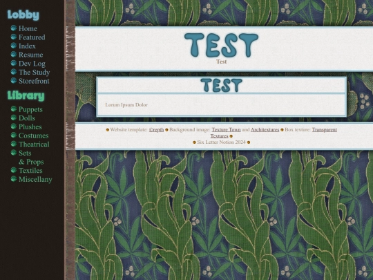 tests/texttemplate screenshot