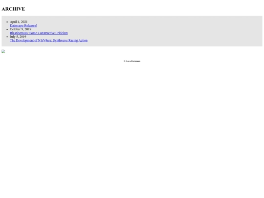 pages/blog/archive screenshot