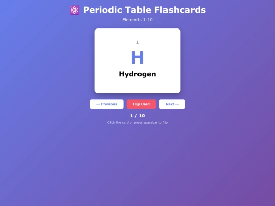 periodic_table_flashcards screenshot