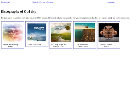 discography screenshot