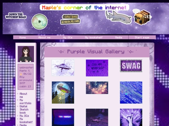 purplevisualgallery screenshot