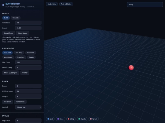 projects/EvoSim screenshot