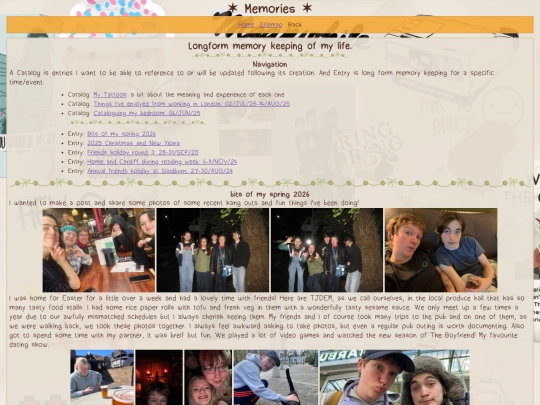 memories screenshot