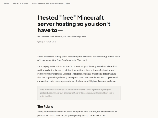 quincy-five-free-hosting-tests screenshot