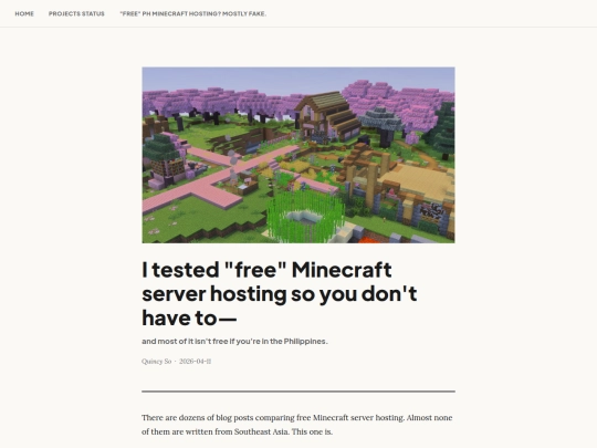 quincy-five-free-hosting-tests screenshot