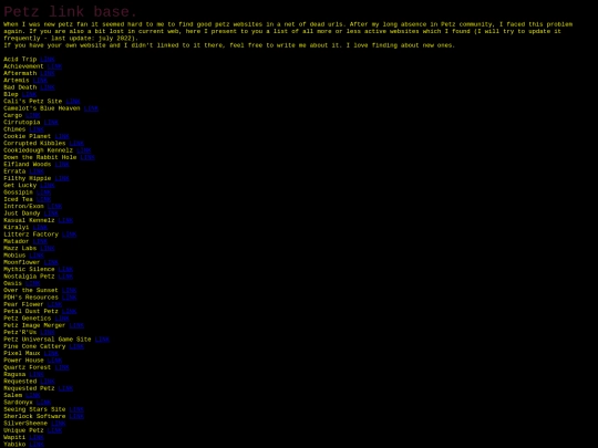 petzlinks screenshot