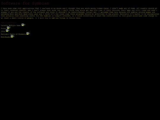 symbiandownloads screenshot