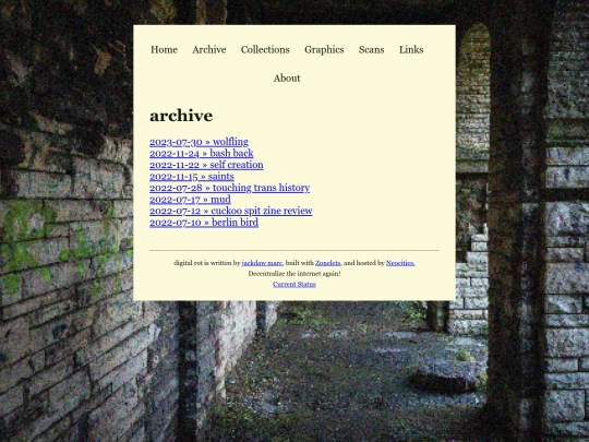 archive screenshot