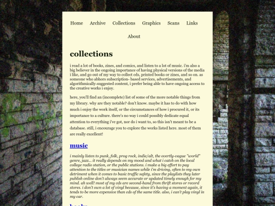 collections screenshot