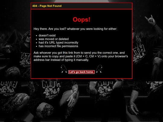 not_found screenshot