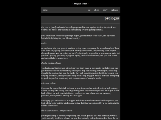 pages/story/prologue screenshot