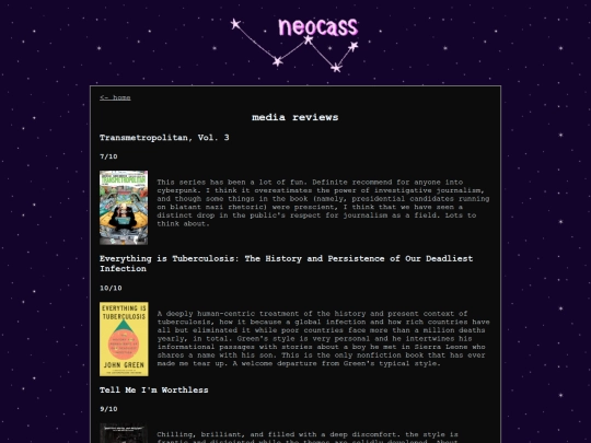 reviews screenshot