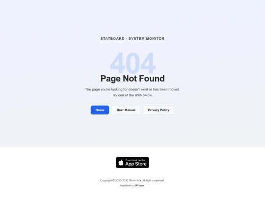 StatBoard/not_found screenshot