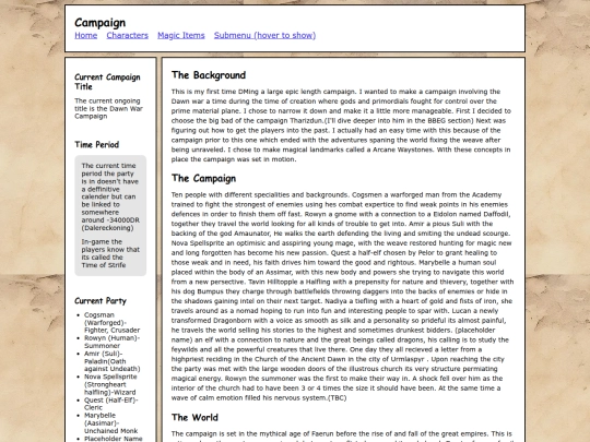Campaign screenshot