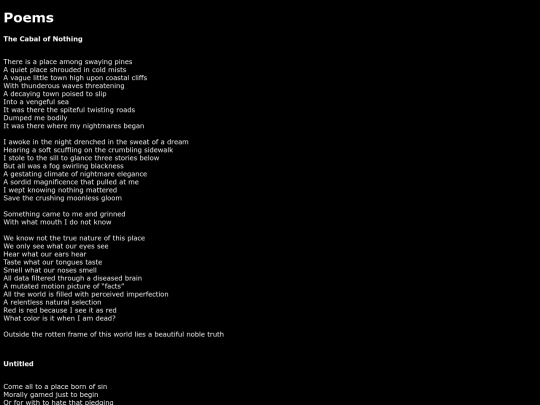 Poems screenshot