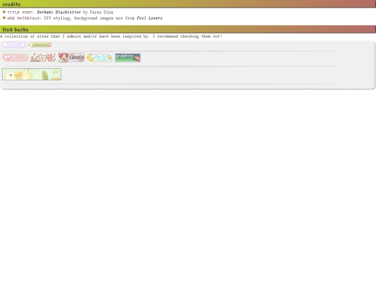 links screenshot