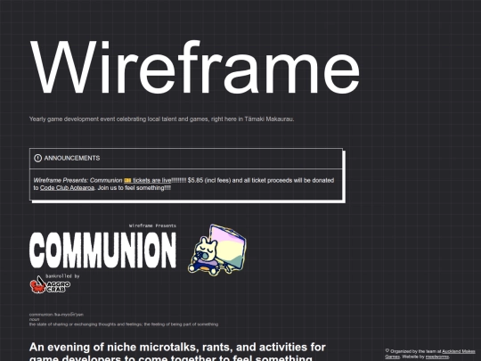 wireframe screenshot
