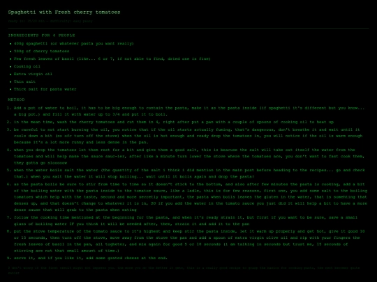 recipes/Fresh-tomatoes-spaghetti screenshot