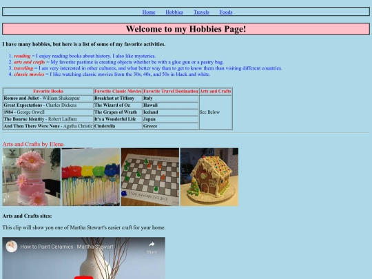 hobbies screenshot