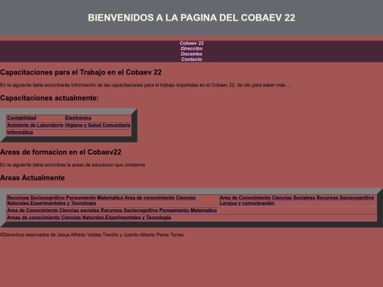 CAPACITACIONES Y AREAS ACTUALIZADO HTML screenshot