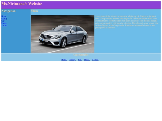 Nirintana Website/Car screenshot