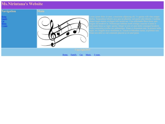 Nirintana Website/Music screenshot