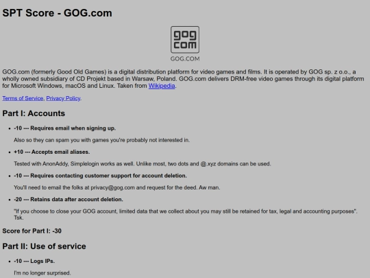 scores/gog screenshot