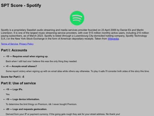 scores/spotify screenshot