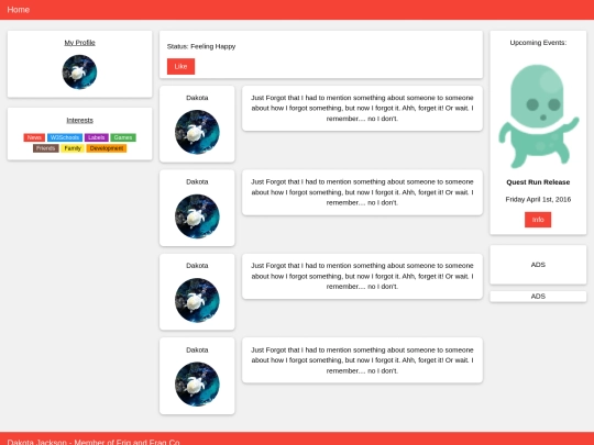 blog/dakota screenshot