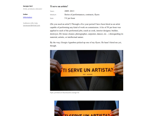 ti-serve-un-artista screenshot